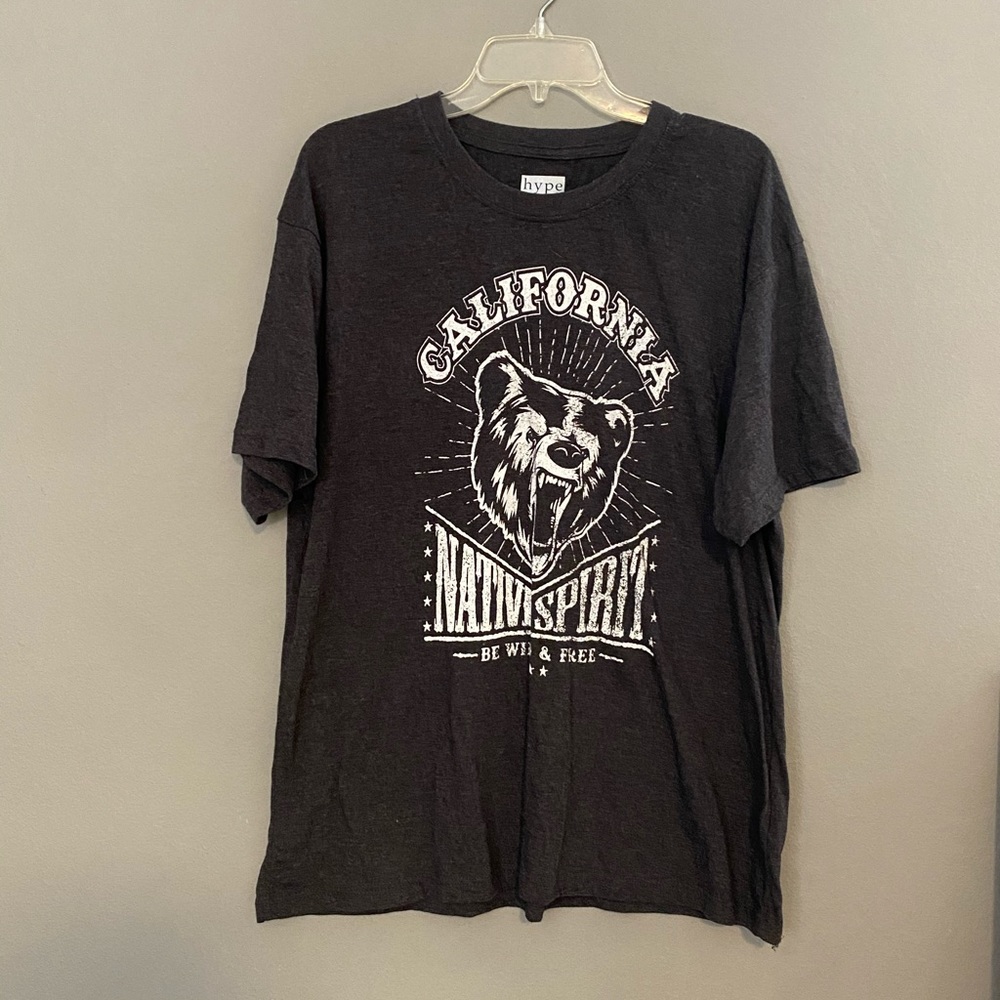 Hype Tshirt 2XL Grey California Native Spirit